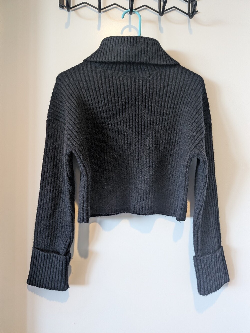 Black Cropped Sweater